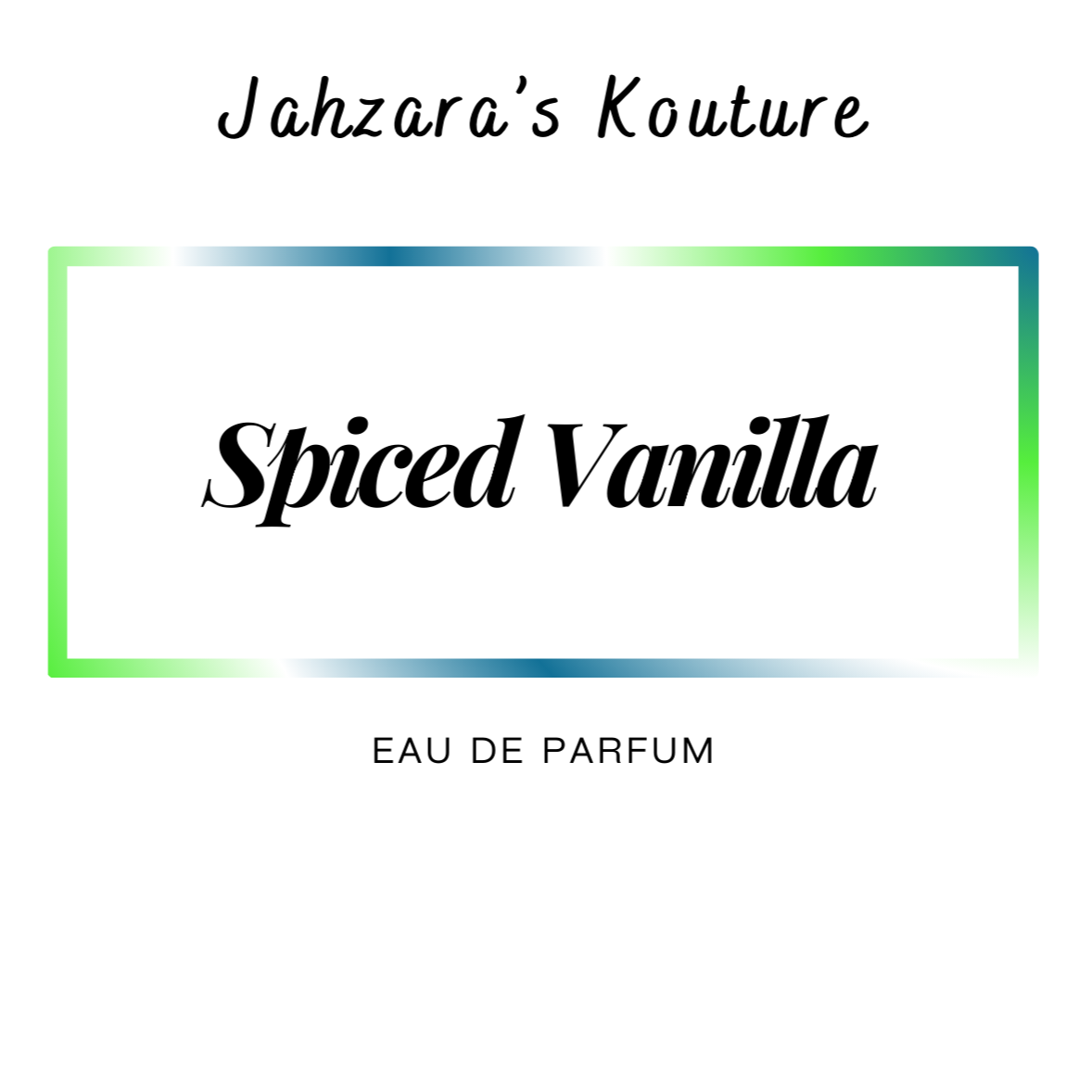 Spiced Vanilla