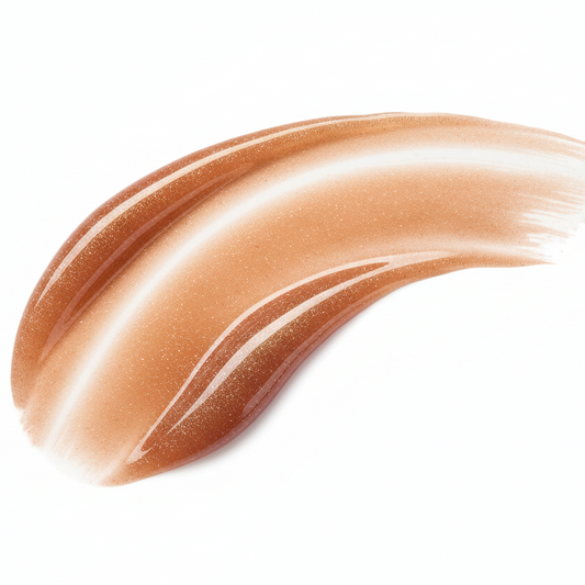 swipe of a bronze sheer lip gloss